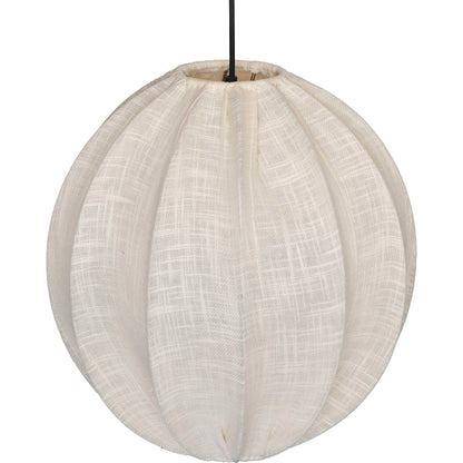 Elliana Pendant Lamp by TOV Furniture in natural. Made from cotton, iron in a modern style.