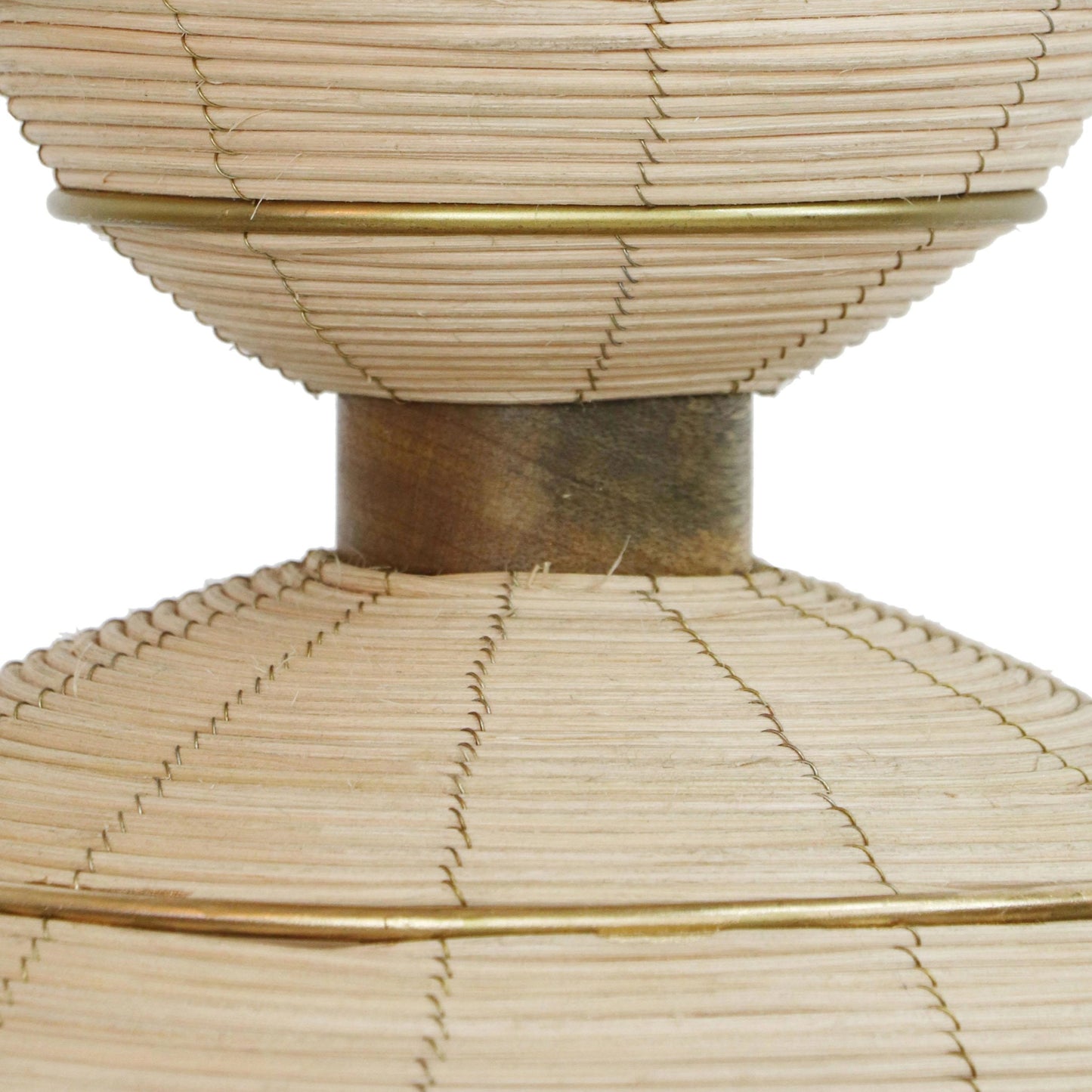 003 SI-2107449 | Additional Silo | Lydia Rattan Pendant Lamp by TOV Furniture in antique gold, natural. Made from iron, rattan in a cottage & farmhouse style.