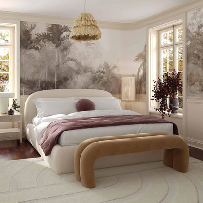 Beam Jute Floor Lamp by TOV Furniture in natural. Made from cotton, iron, jute in a cottage & farmhouse style.