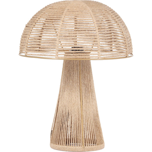 Oddy Jute Table Lamp by TOV Furniture. Made from iron, jute in a cottage & farmhouse style.