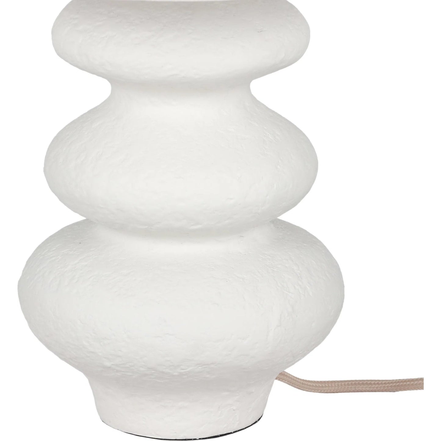 004 SI-2248447 | Closeup | Riviera Textured Table Lamp by TOV Furniture in cream. Made from fabric, stone in a transitional style.