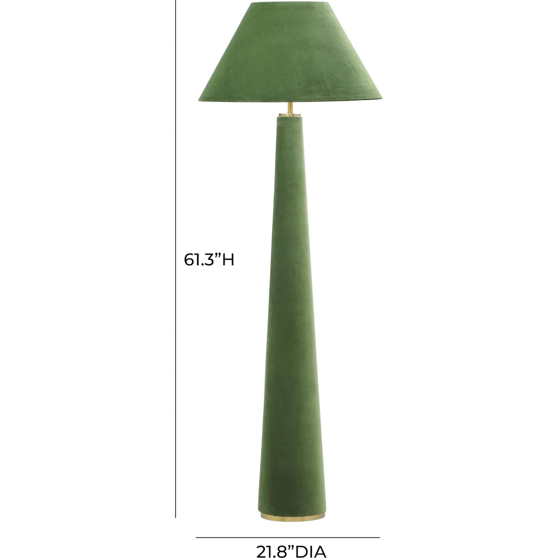 Graham Velvet Floor Lamp by TOV Furniture. Made from unique in a eclectic & global style.