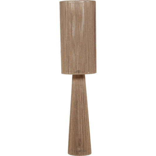 Marza Natural Jute Floor Lamp by TOV Furniture in natural. Made from iron, jute in a unique style.