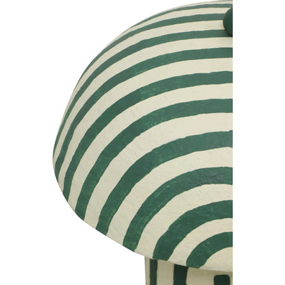 Maiori Striped Papier Mache Table Lamp by TOV Furniture. Made from iron, papier mache in a unique style.