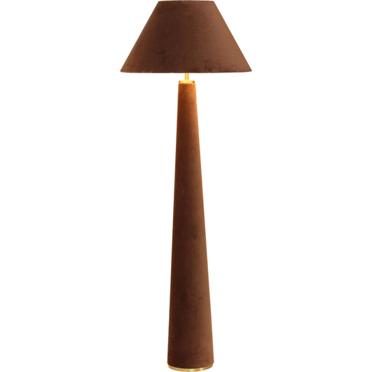 Graham Velvet Floor Lamp by TOV Furniture. Made from hips, iron, velvet in a unique style.
