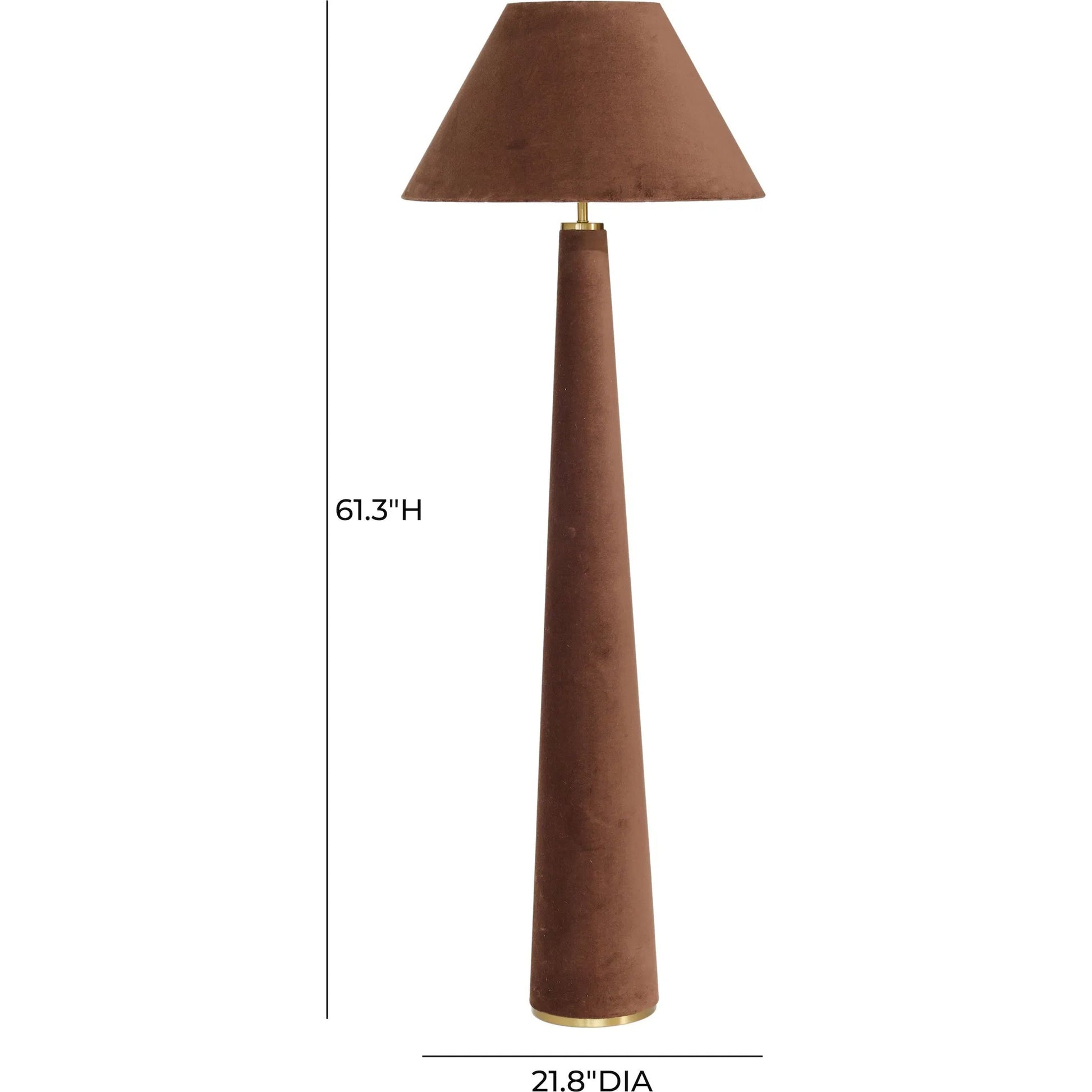 Graham Velvet Floor Lamp by TOV Furniture. Made from unique in a eclectic & global style.