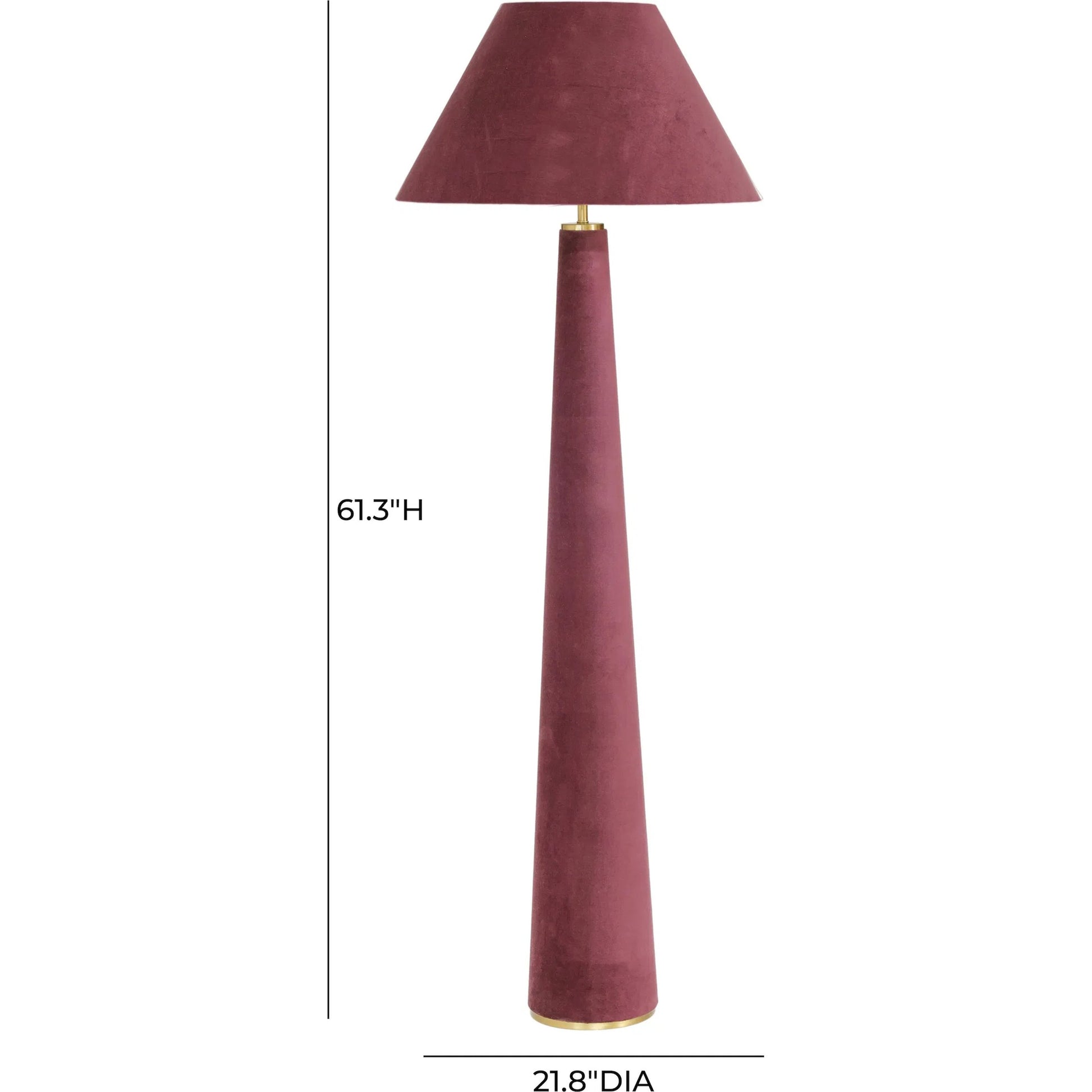 Graham Velvet Floor Lamp by TOV Furniture. Made from unique in a eclectic & global style.