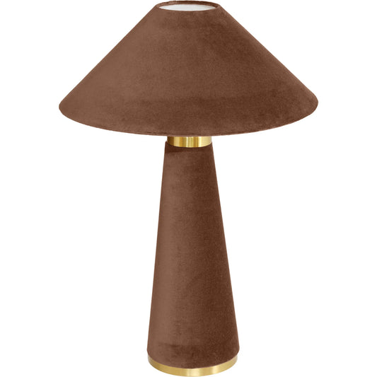 Graham Velvet Table Lamp by TOV Furniture. Made from hips, iron, velvet in a unique style.