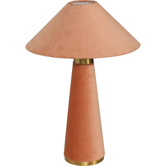Graham Velvet Table Lamp by TOV Furniture. Made from hips, iron, velvet in a unique style.