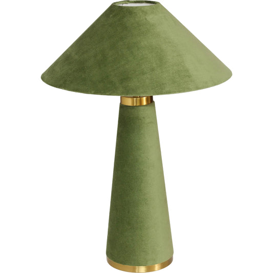 Graham Velvet Table Lamp by TOV Furniture. Made from hips, iron, velvet in a unique style.