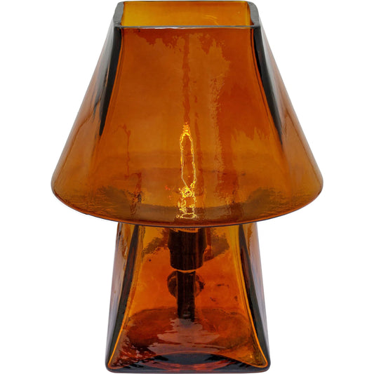 Luca Mini Table Lamp by TOV Furniture. Made from glass, steel in a unique style.