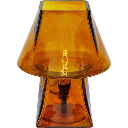 Luca Mini Table Lamp by TOV Furniture. Made from glass, steel in a unique style.