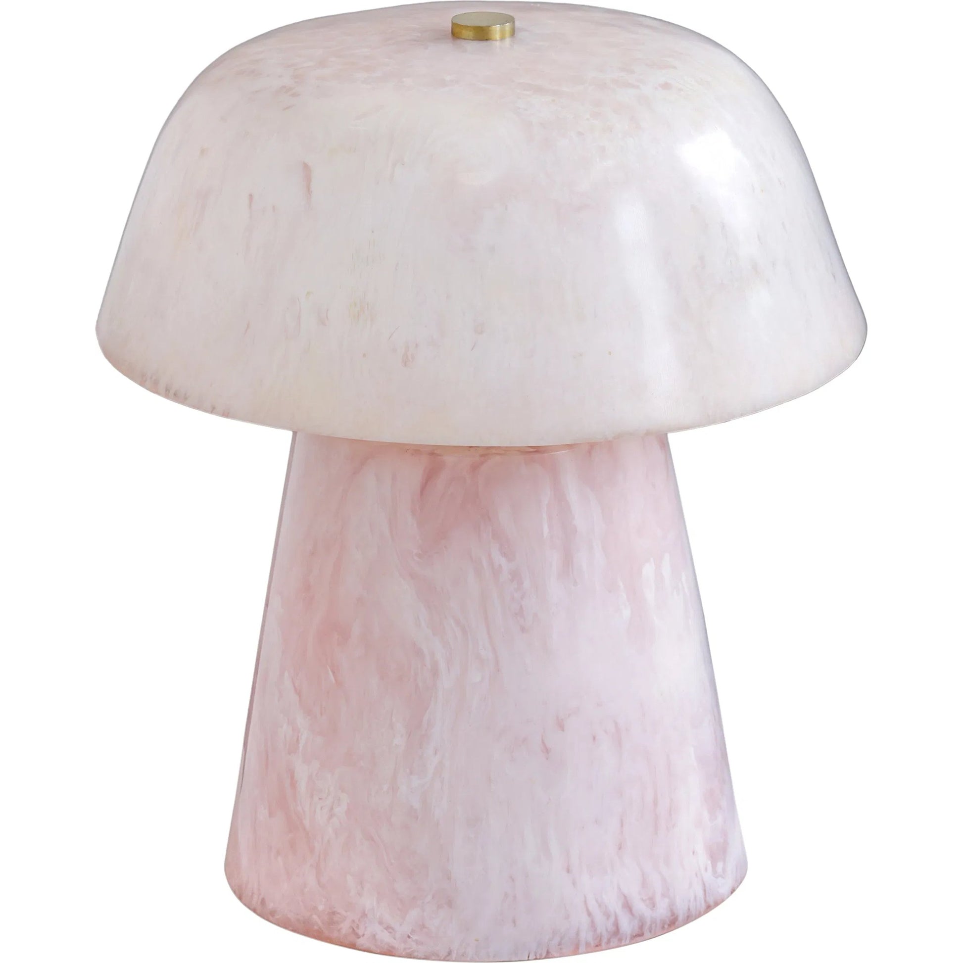 Pouty Table Lamp by TOV Furniture in pink. Made from iron, resin in a unique style.