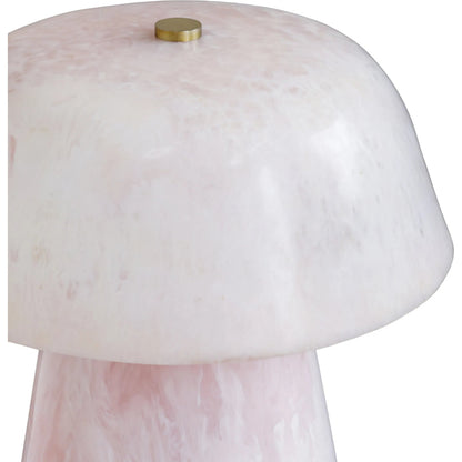 Pouty Table Lamp by TOV Furniture in pink. Made from iron, resin in a unique style.