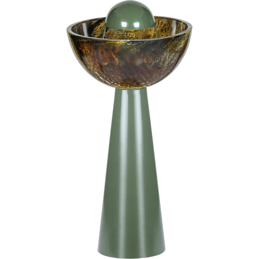 Rising Table Lamp by TOV Furniture in green. Made from iron, resin in a unique style.