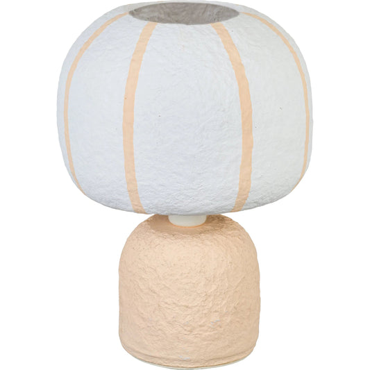 Margate Table Lamp by TOV Furniture. Made from cotton mache, steel in a unique style.
