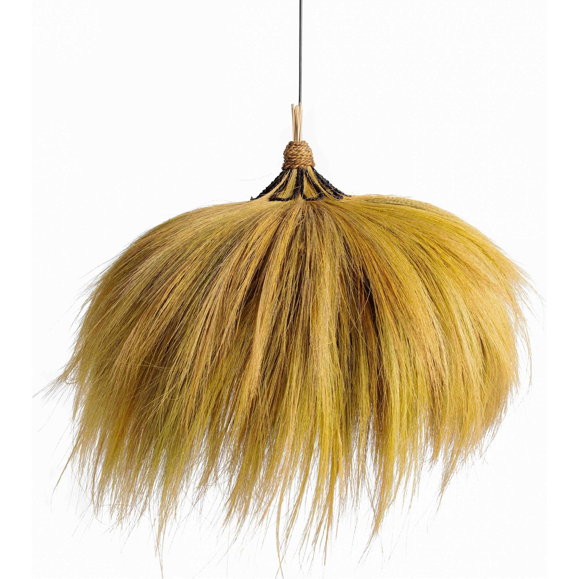 Serengeti Outdoor Pendant Lamp by TOV Furniture in natural. Made from rayung grass in a eclectic & global style.