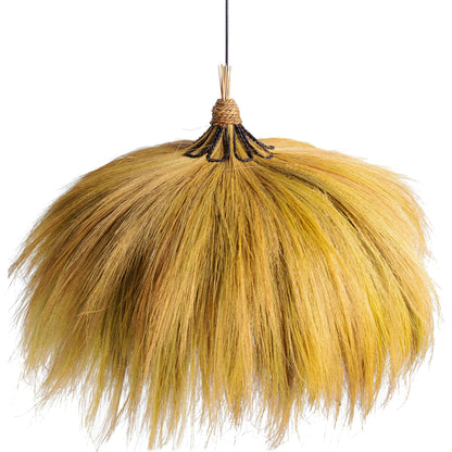 Serengeti Outdoor Pendant Lamp by TOV Furniture in natural. Made from rayung grass in a eclectic & global style.