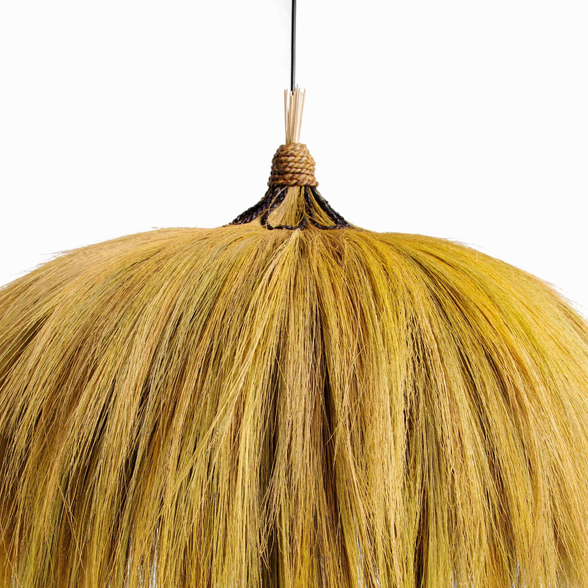 Serengeti Outdoor Pendant Lamp by TOV Furniture in natural. Made from rayung grass in a eclectic & global style.