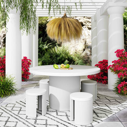 Serengeti Outdoor Pendant Lamp by TOV Furniture in natural. Made from rayung grass in a eclectic & global style.