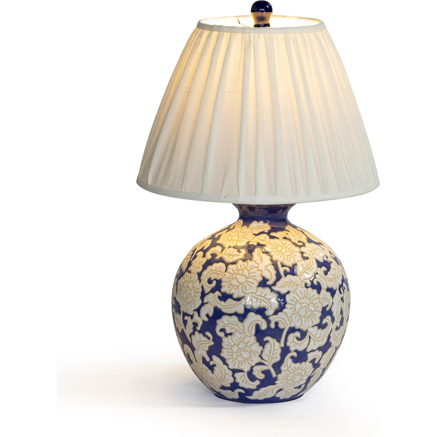 000 SI-2532638 | Additional Silo | Diana Table Lamp by TOV Furniture in blue, white. Made from ceramic, fabric, metal in a unique style.