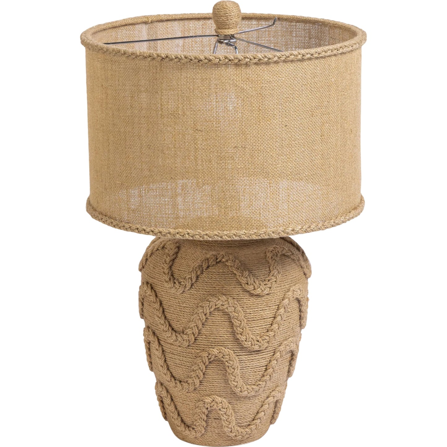 000 SI-2532626 | Primary Silo | Baha Table Lamp by TOV Furniture in natural. Made from bamboo, burlap, jute, metal in a unique style.