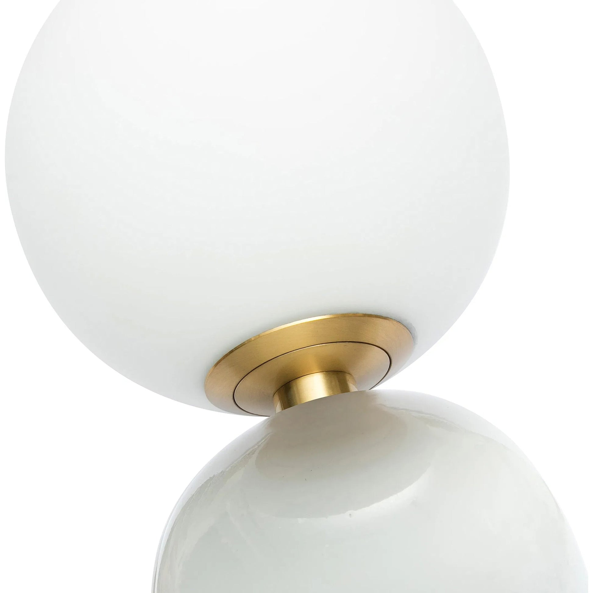 Liza Table Lamp by TOV Furniture in black. Made from glass, iron in a modern style.