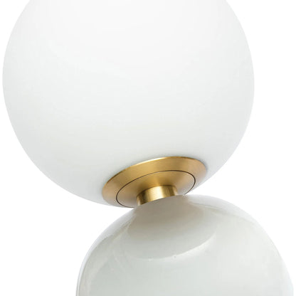 Liza Table Lamp by TOV Furniture in black. Made from glass, iron in a modern style.