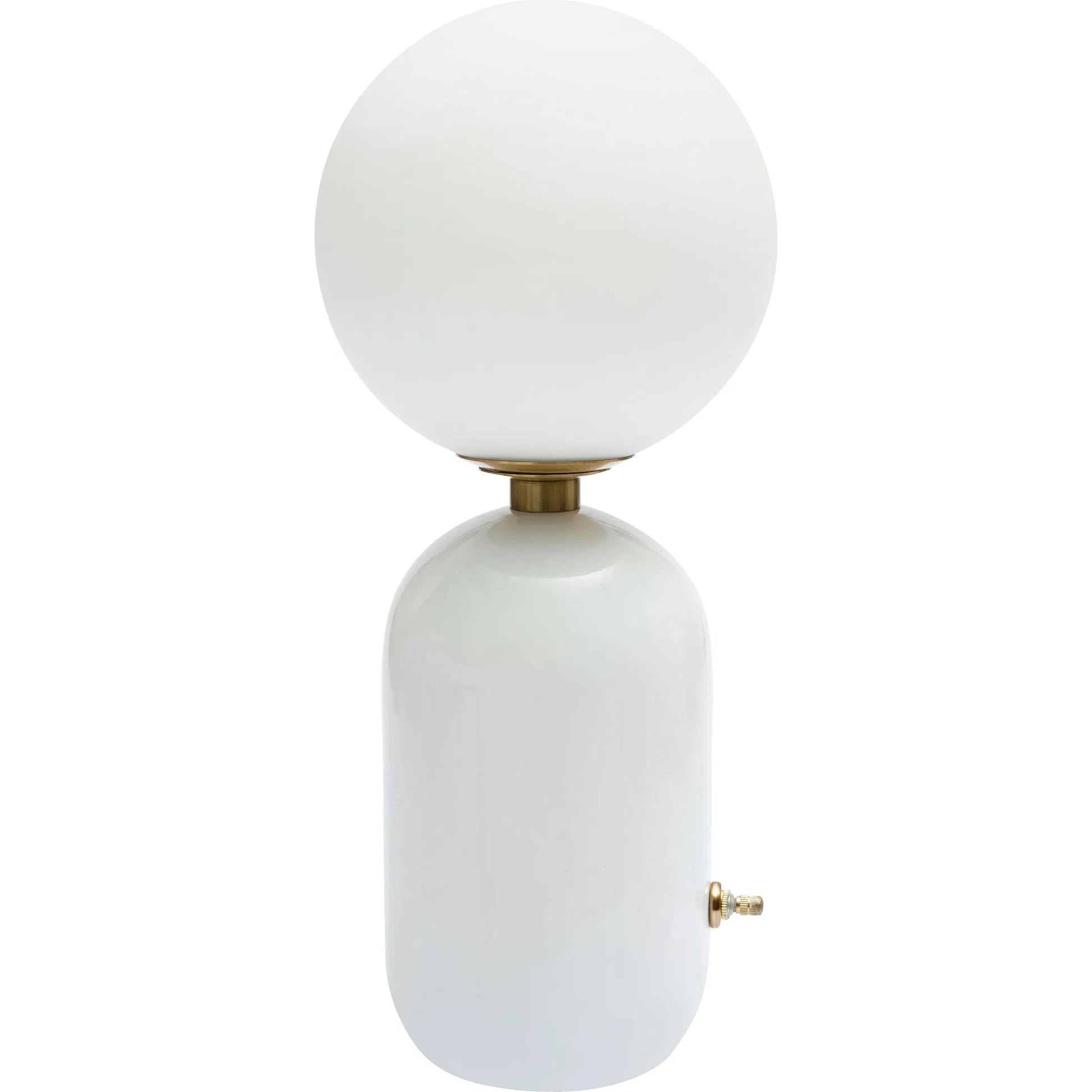 Liza Table Lamp by TOV Furniture in black. Made from glass, iron in a modern style.