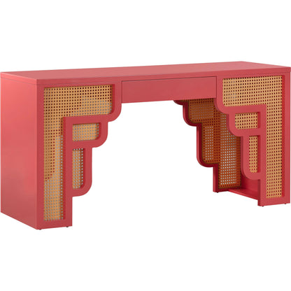 Suzie Executive Desk by TOV Furniture. Made from mdf, rattan in a modern style.