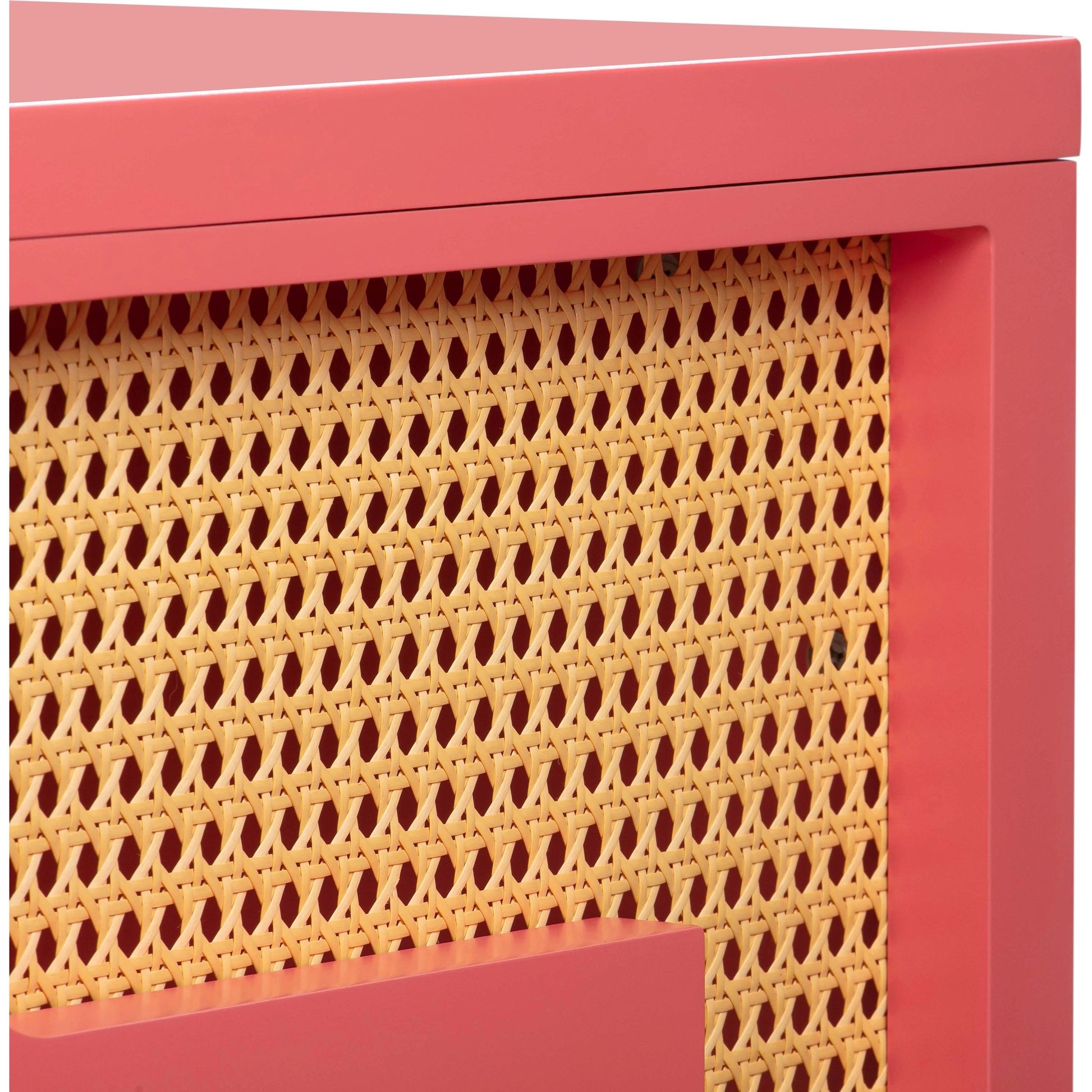 Suzie Executive Desk by TOV Furniture. Made from mdf, rattan in a modern style.