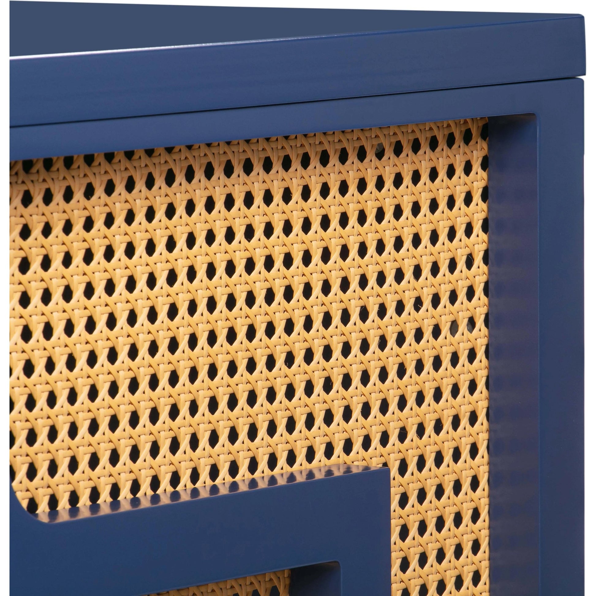 Suzie Executive Desk by TOV Furniture. Made from mdf, rattan in a modern style.