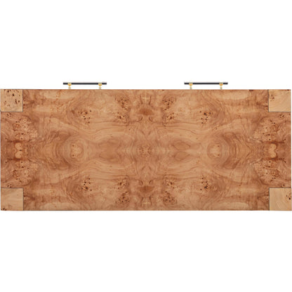 Brandyss Burl Work Desk by TOV Furniture. Made from acacia, mdf, plywood, veneer in a modern style.