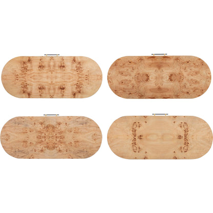 Brandyss Burl Work Desk by TOV Furniture. Made from acacia, mdf, plywood, veneer in a modern style.