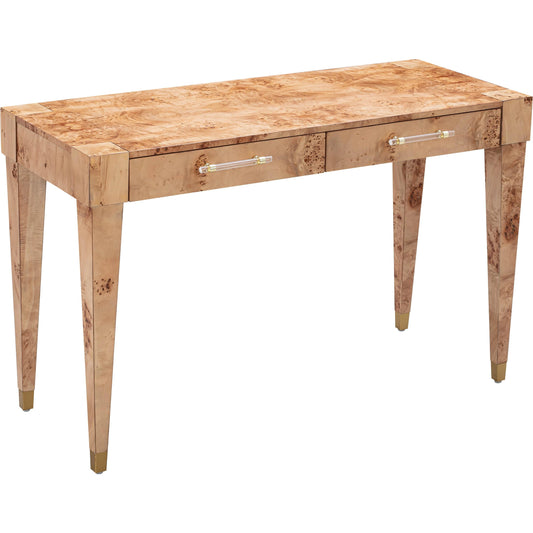 001 SI-1984249 | Primary Silo | Brandyss Burl Work Desk by TOV Furniture. Made from acacia, mdf, plywood, veneer in a modern style.