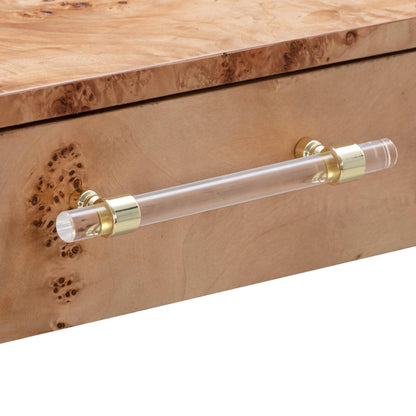 Brandyss Burl Work Desk by TOV Furniture. Made from acacia, mdf, plywood, veneer in a modern style.