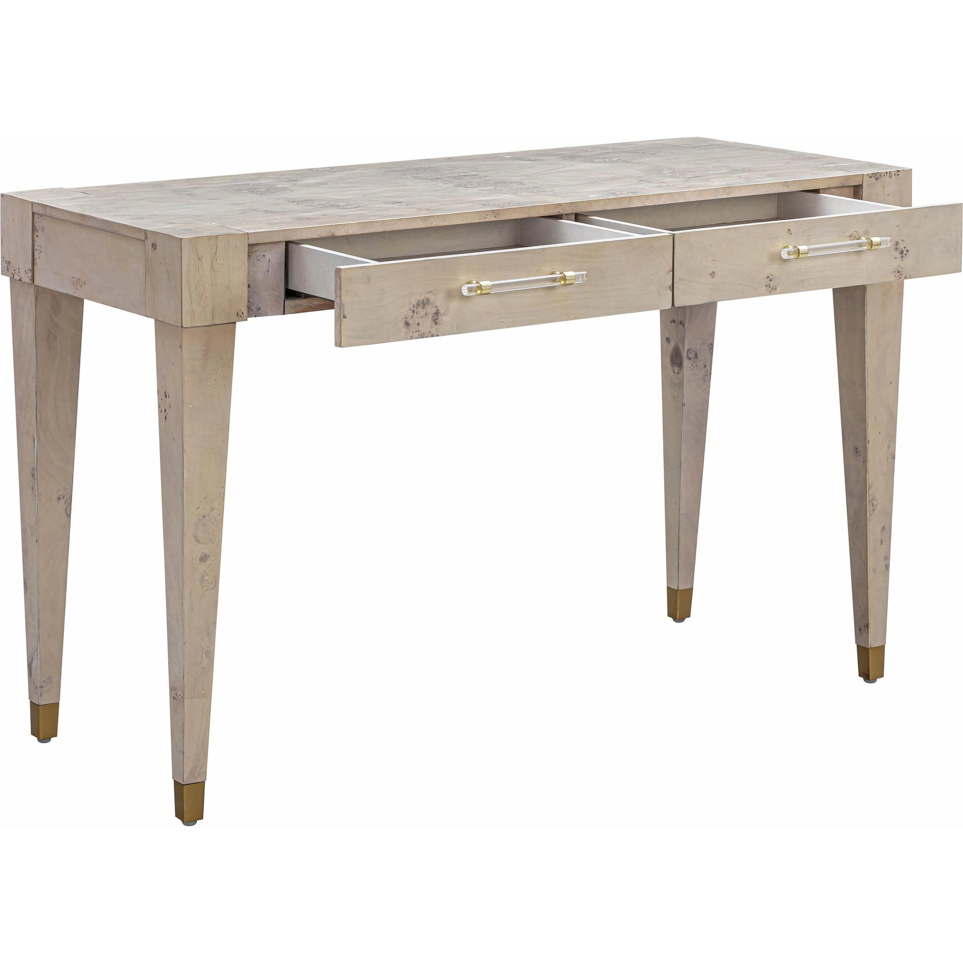 Brandyss Burl Work Desk by TOV Furniture. Made from acacia, mdf, plywood, veneer in a modern style.