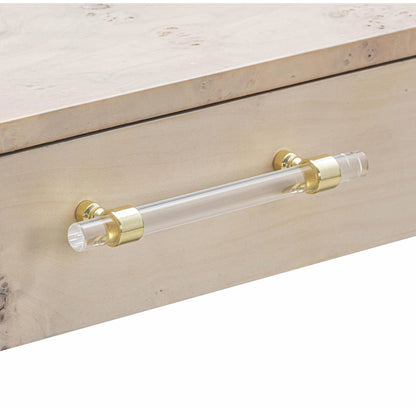 Brandyss Burl Work Desk by TOV Furniture. Made from acacia, mdf, plywood, veneer in a modern style.