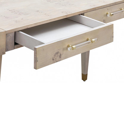 Brandyss Burl Work Desk by TOV Furniture. Made from acacia, mdf, plywood, veneer in a modern style.