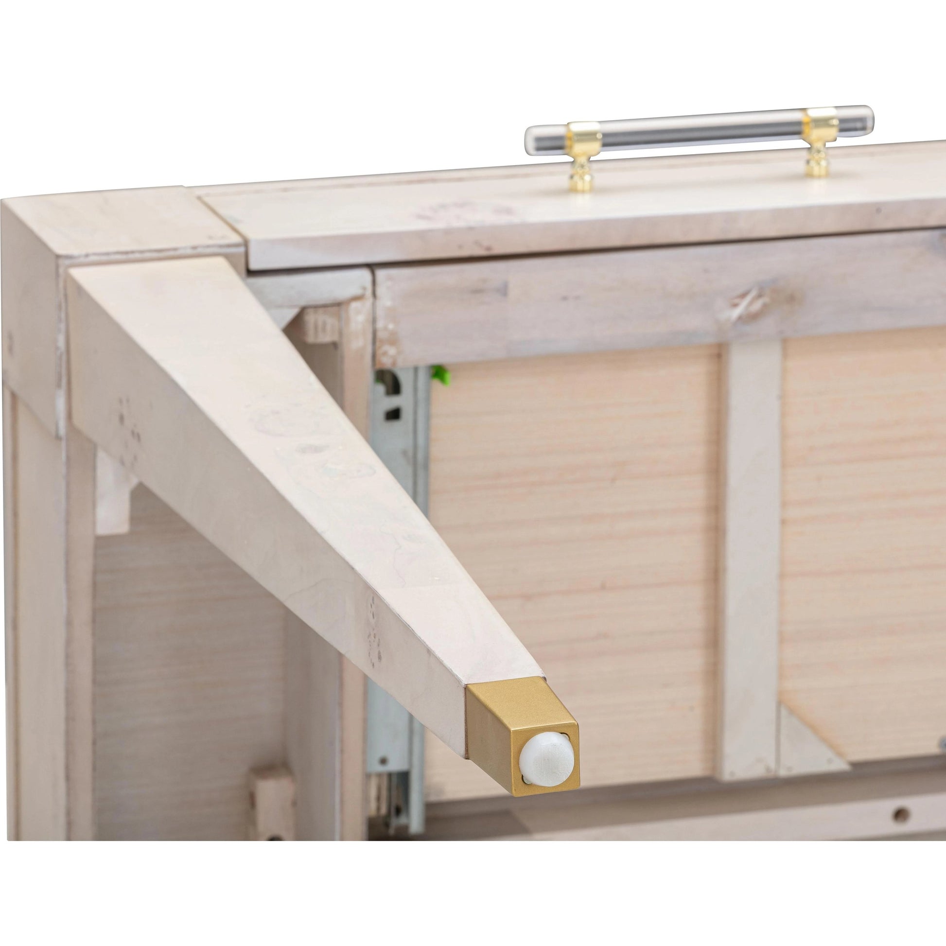 Brandyss Burl Work Desk by TOV Furniture. Made from acacia, mdf, plywood, veneer in a modern style.