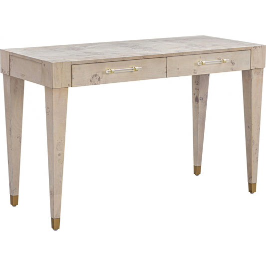 Brandyss Burl Work Desk by TOV Furniture. Made from acacia, mdf, plywood, veneer in a modern style.