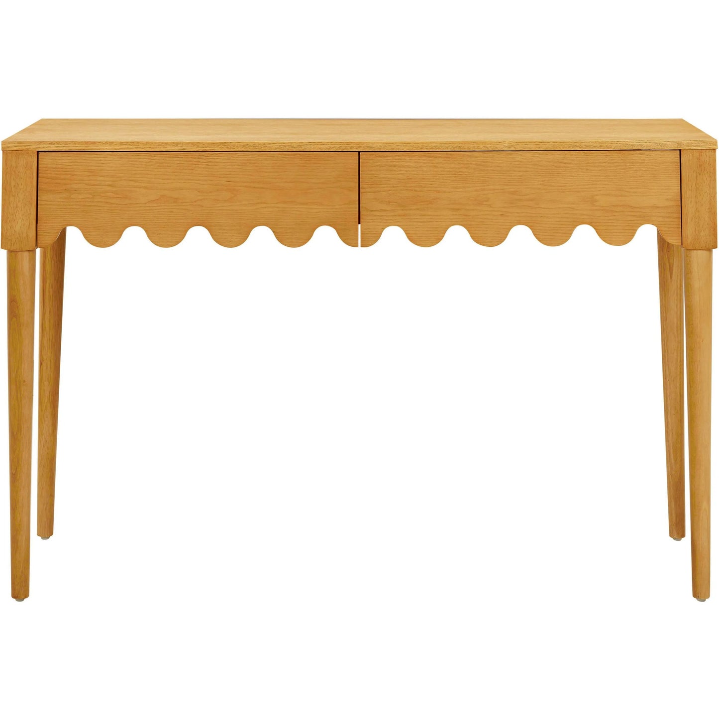 002 SI-2248400 | Additional Silo | Oodle 2-Drawer Desk by TOV Furniture in natural. Made from ash veneer, mdf, wood in a transitional style.