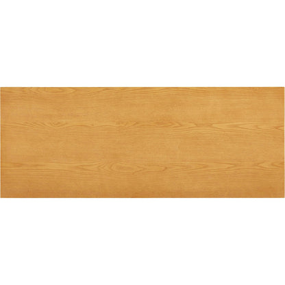 Oodle 2-Drawer Desk by TOV Furniture in natural. Made from ash veneer, mdf, wood in a transitional style.