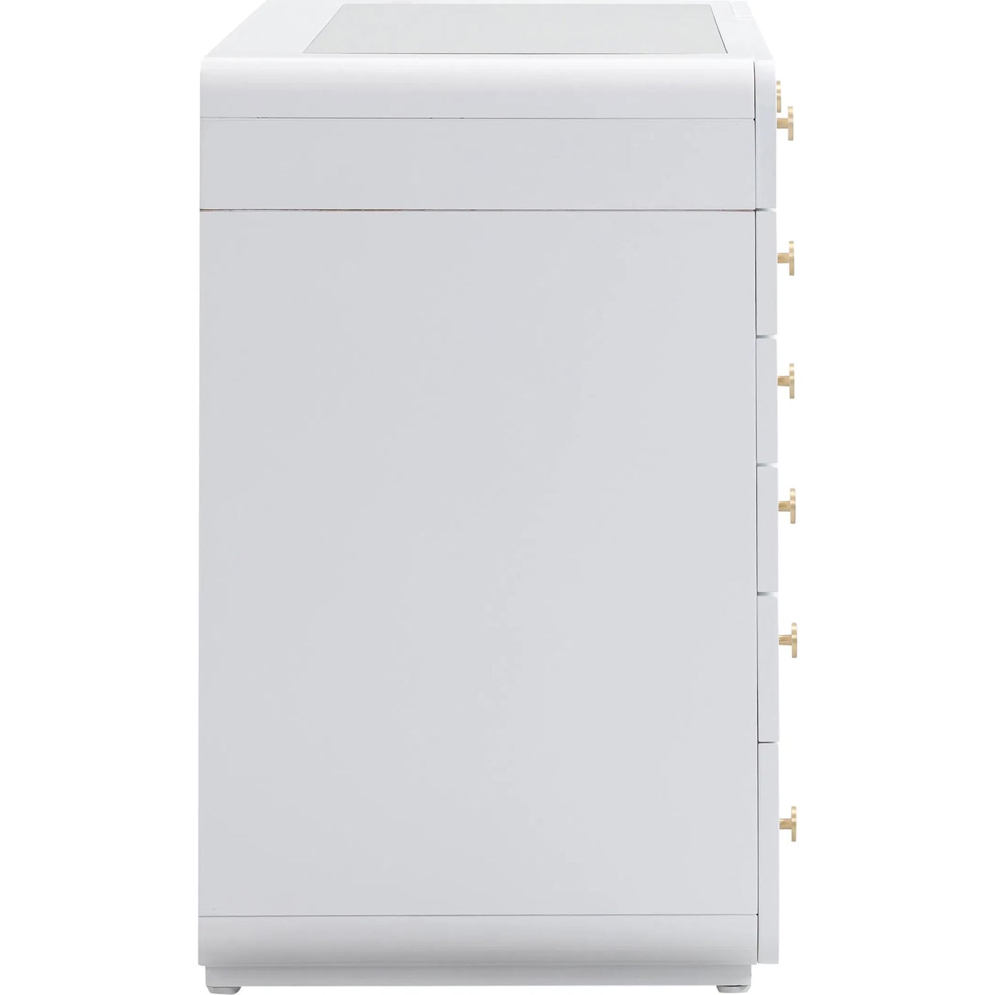 003 SI-2248281 | Additional Silo | Hollywood Vanity Desk by TOV Furniture in white. Made from copper, mdf in a modern style.