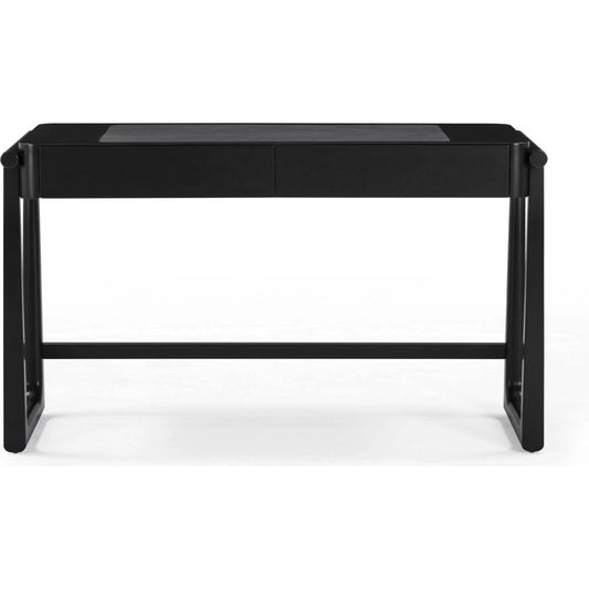 Alfalfa 2 Drawer Desk by TOV Furniture. Made from mdf, pu leather, wood in a unique style.