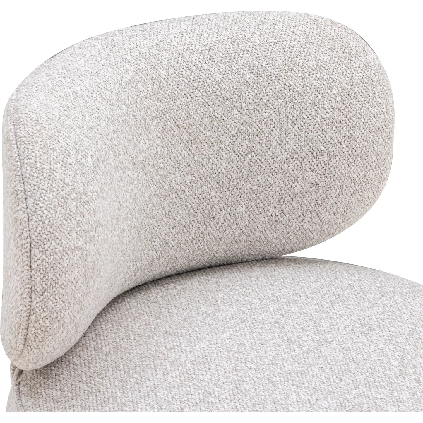 005 SI-2519367 | Closeup | Amaya Textured Swivel Desk Chair by TOV Furniture in grey. Made from fabric, plywood, rubberwood in a transitional style.