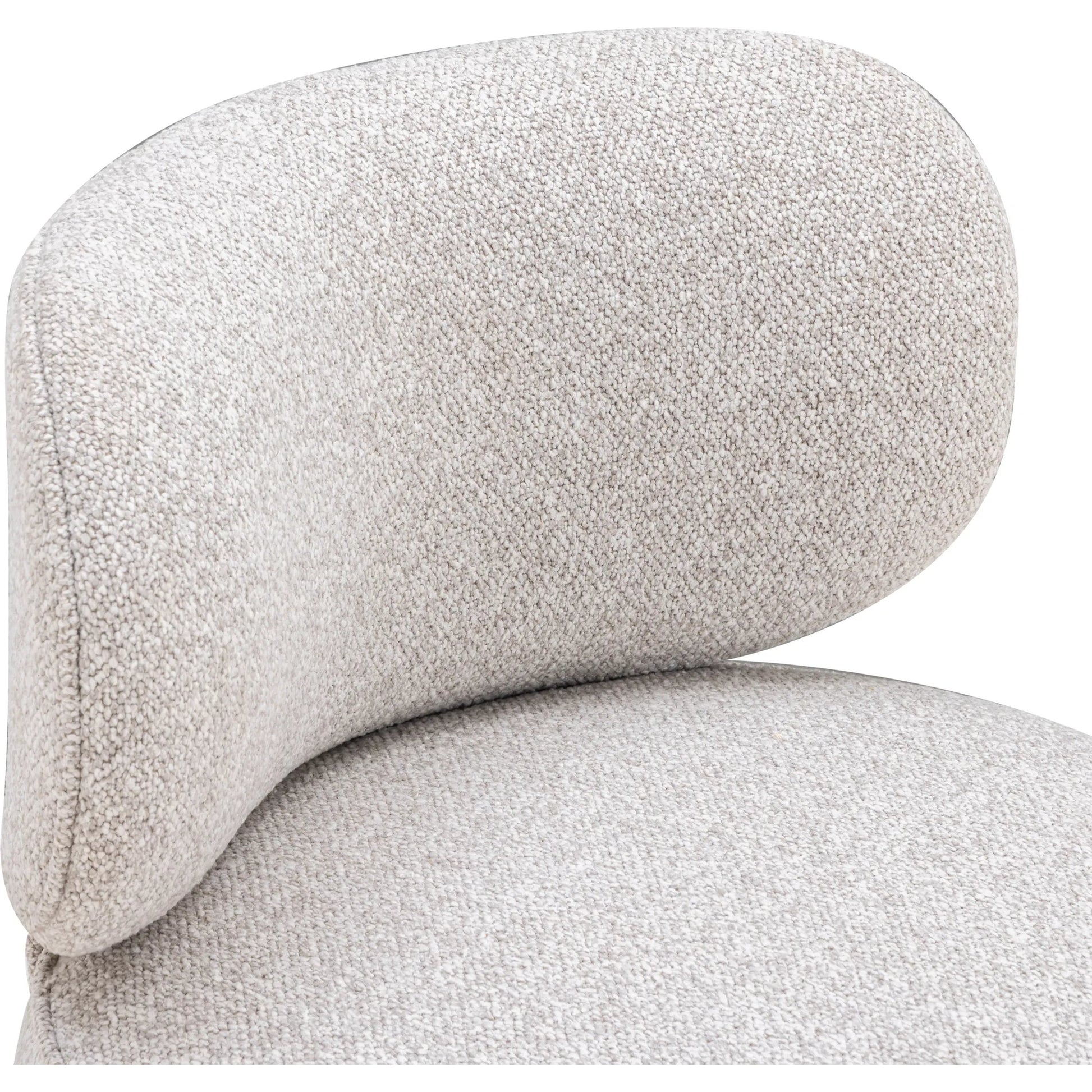 Amaya Textured Swivel Desk Chair by TOV Furniture in grey. Made from fabric, plywood, rubberwood in a transitional style.