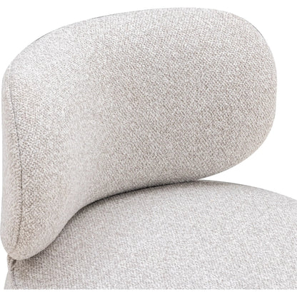 Amaya Textured Swivel Desk Chair by TOV Furniture in grey. Made from fabric, plywood, rubberwood in a transitional style.