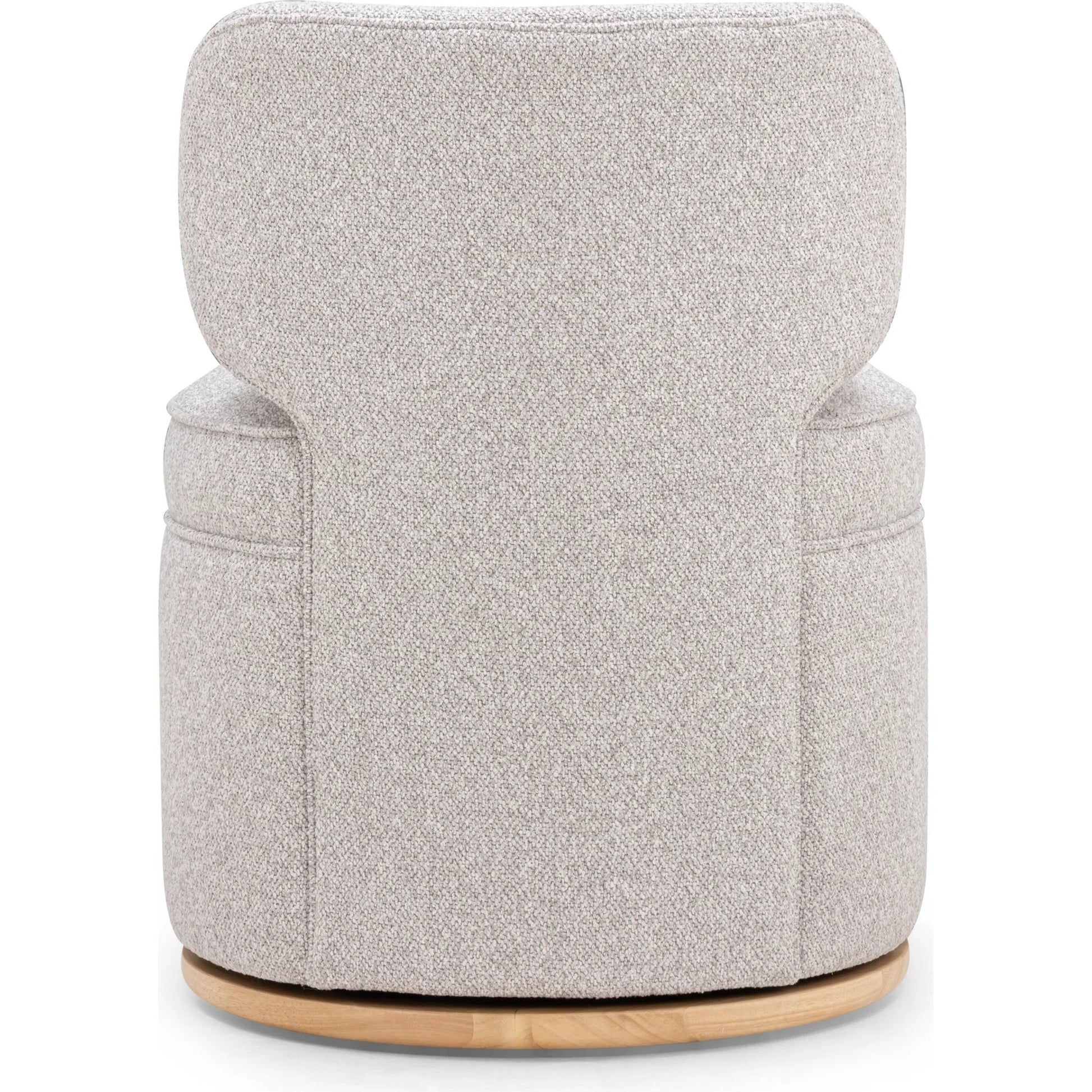 Amaya Textured Swivel Desk Chair by TOV Furniture in grey. Made from fabric, plywood, rubberwood in a transitional style.