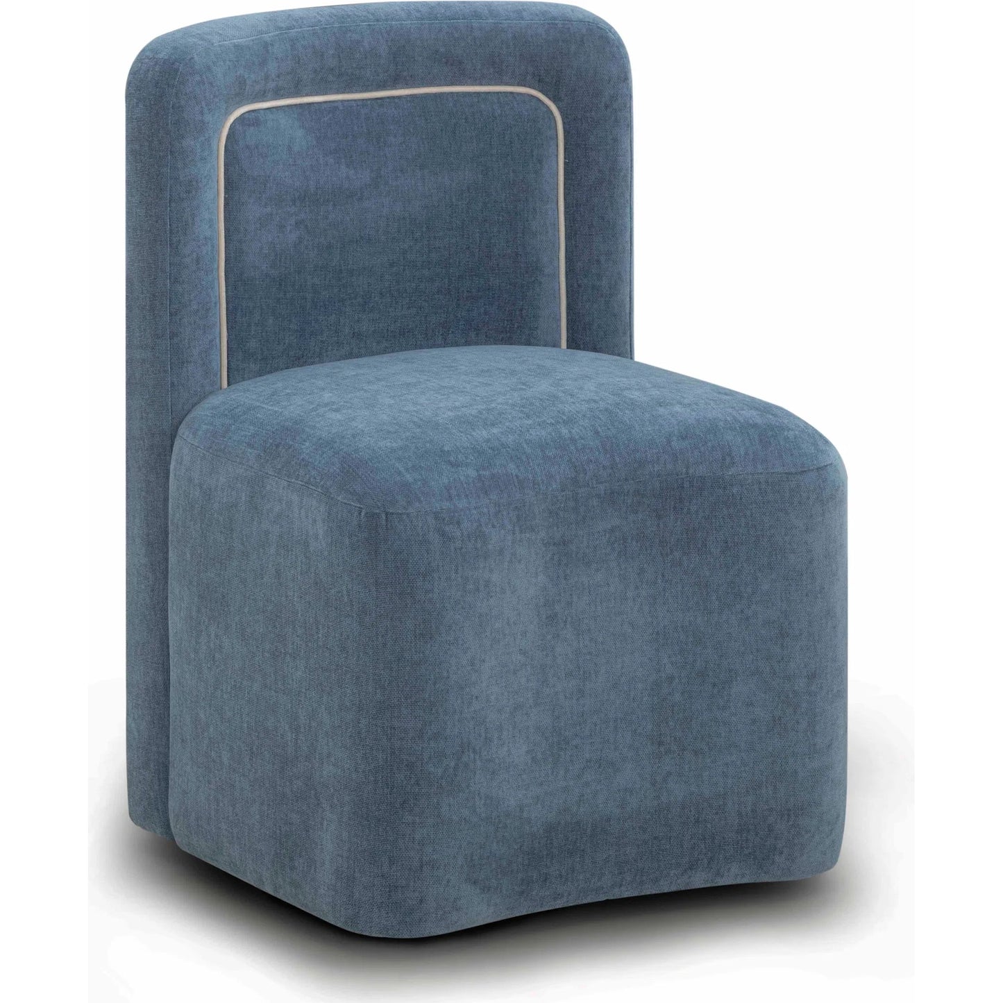 001 SI-2519407 | Primary Silo | Dolce Velvet Rolling Desk Chair by TOV Furniture. Made from fabric, metal, plywood in a eclectic & global style.